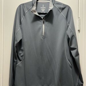 Elevate Women's Gray Lightweight Quarter-Zip Pullover Size Large